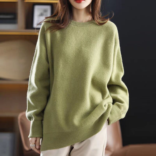 Femme Elegant Oversized Strikpullover Stilla