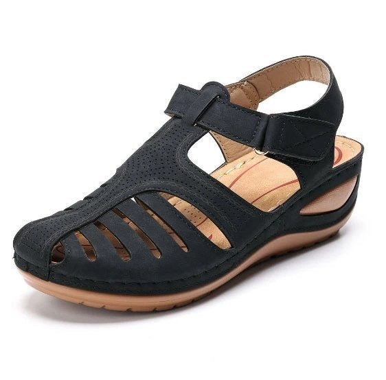 Dame komfort-sandaler med moderne remdesign og åndbart overmateriale Stilla
