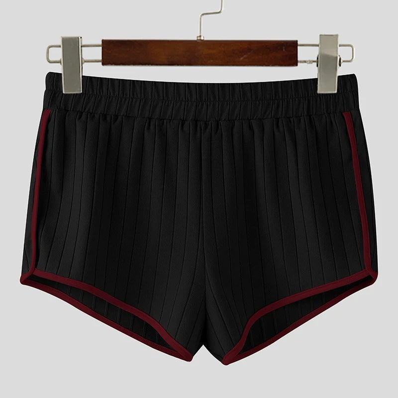 Dame nan plisserede fritidsshorts med elastisk komforttalje og kontrastpiping Skovae