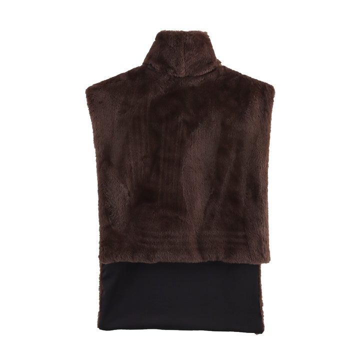 Femme Cozy Künst pels Vest Stilla