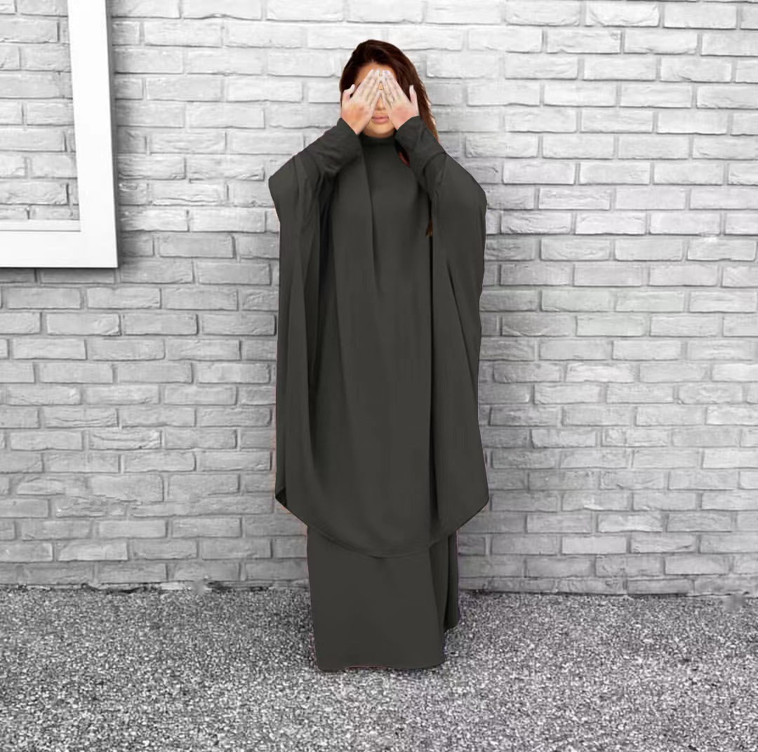 Dame Langærmet Kaftan med Elegant Snit og Bredt Design Stilla