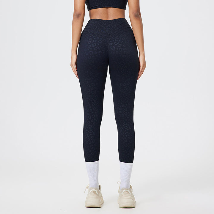 Dame Figurformende Højtydende leggings med moderigtigt Leopardmønster Stilla