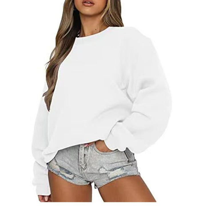 Kvinders sweatshirt med afslappet snit og voluminøse ærmer Stilla