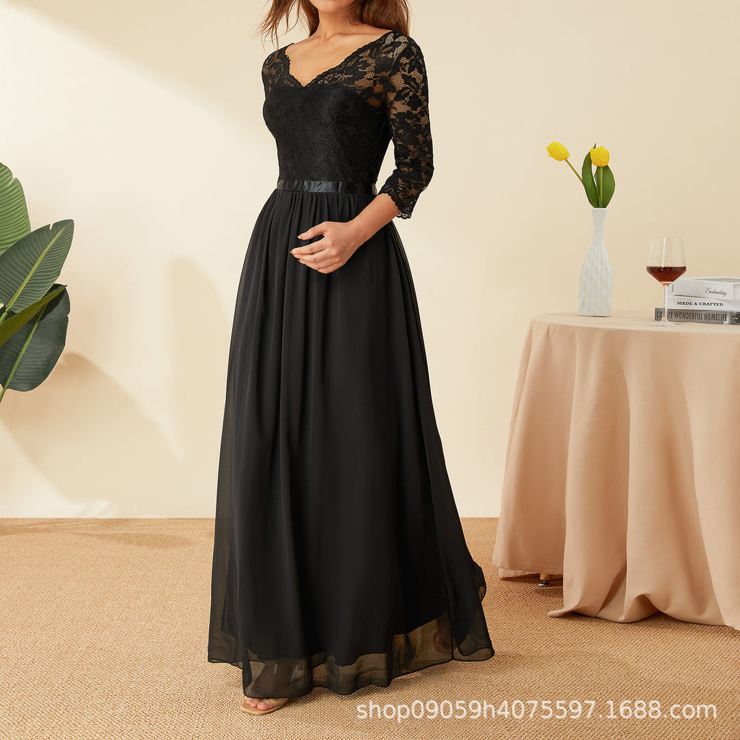 Dame elegant spidskjole Skovae