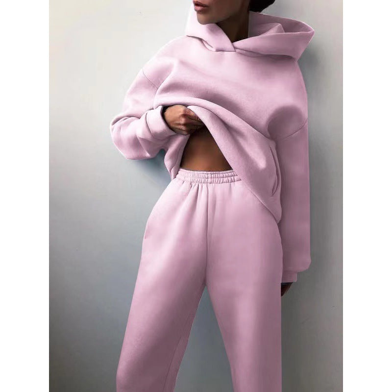 Kvinders sporty hoodie og joggingbukser sæt Stilla