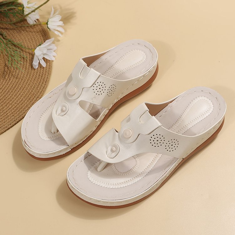Dame flip-flops med anatomisk formet fodseng og komfortabel sål Stilla