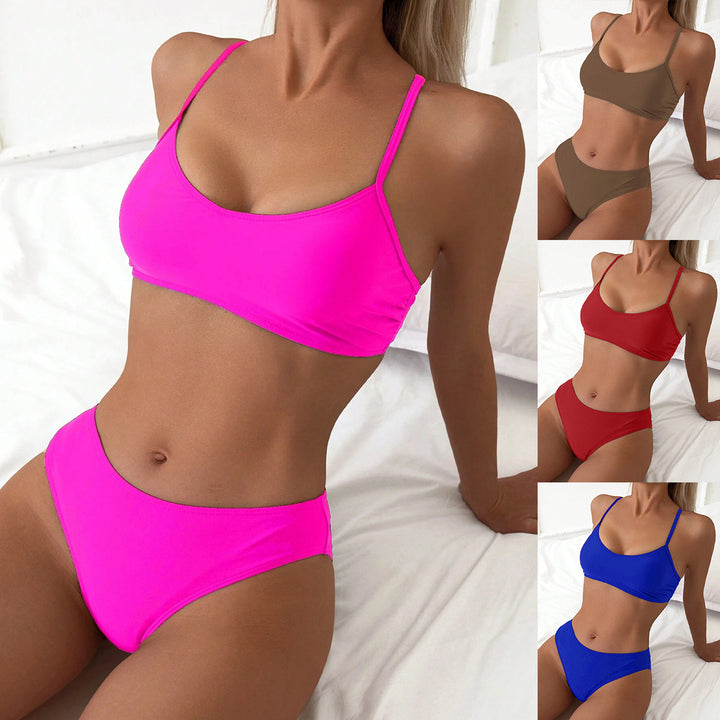 Dame Bikini-sæt med justerbare stropper og højt skåret trusse Stilla