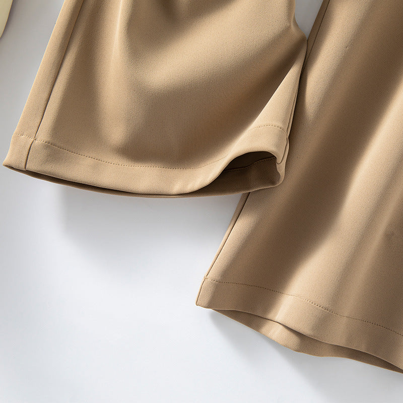 Dame elegante Culottes med høj talje og moderne stiklommer Stilla