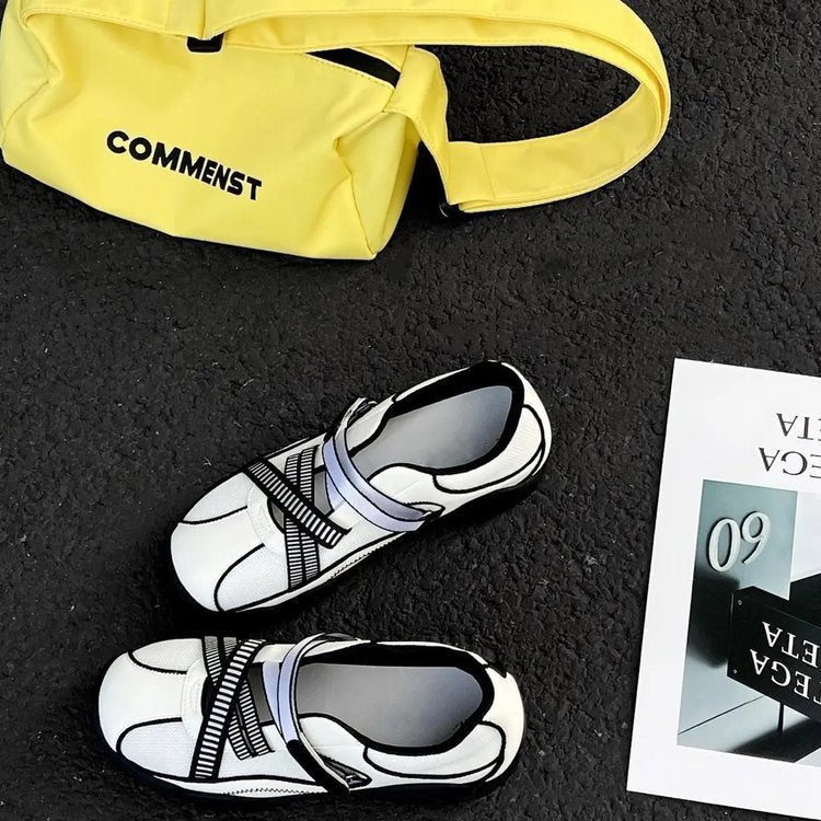 Dame sporty sneakers med elastiske remme og åndbart mesh-overmateriale Stilla