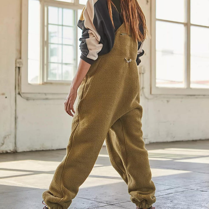 Kvindernes fleece overalls med praktiske lommer og blød inderside Stilla