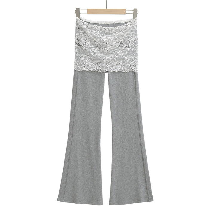 Dame Leggings med blonder og løs pasform Stilla