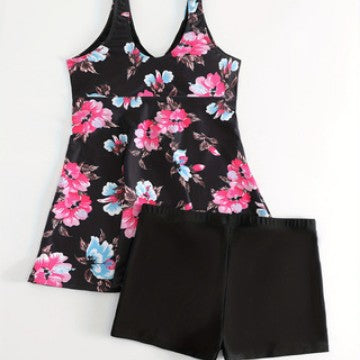 Dame Tankini med florale accenter Skovae