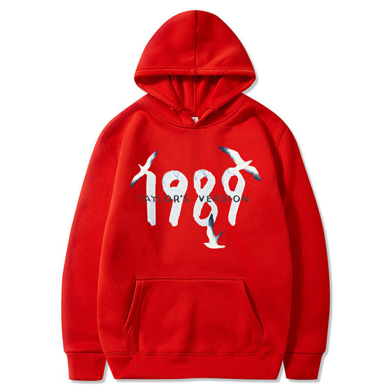 Kvinders hætte sweatshirt med kreativt fugledesign og høj kvalitet bomuld Skovae