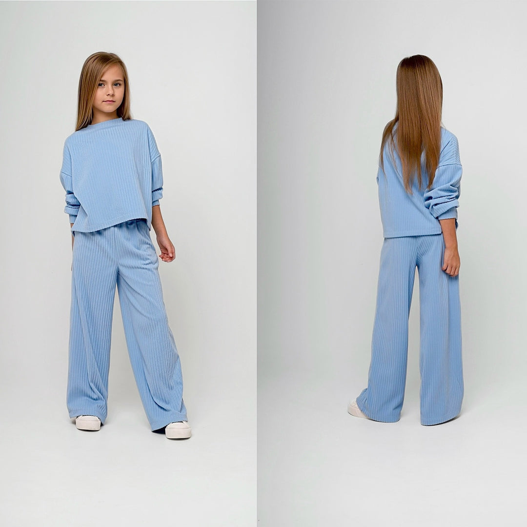 Kvindernes fritids loungewear sæt med løs top og komfortable bukser