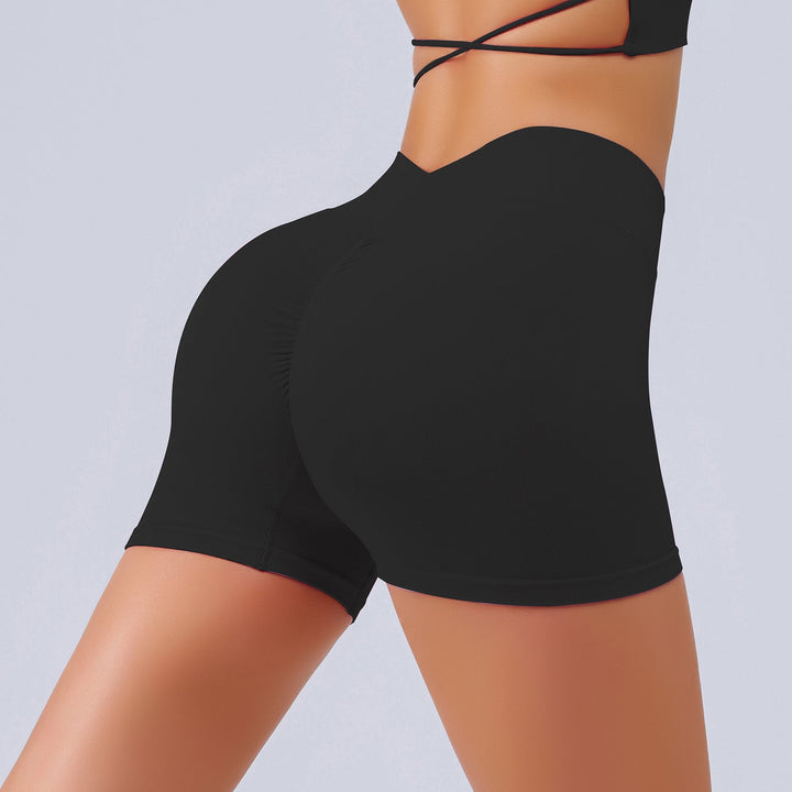 Stilla | Waist Seamless Peach Yoga Shorts Åndbar & Sporty