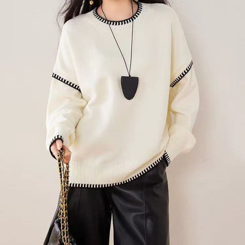 Femme Stilfuld Strikpullover Sweatshirt Stilla