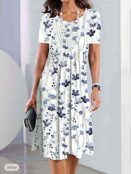 Dame Etuikjole med elegante blomsterdesigns Stilla