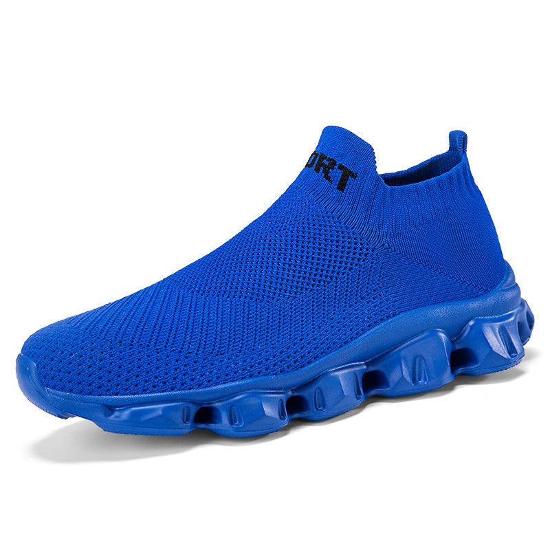 Unisex nan nahtløs strik-slip-on med soklignende skaft og skulptureret dæmpningssål Skovae