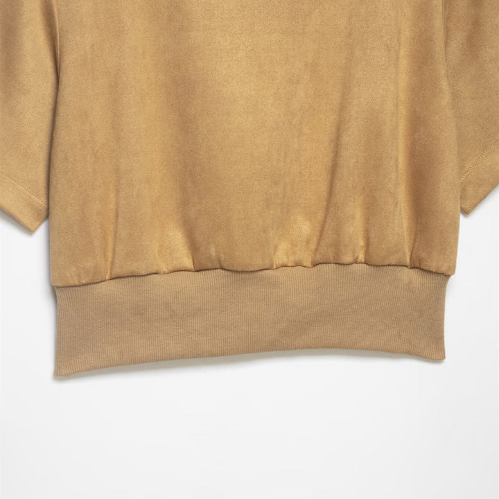 Dame cropped t-shirt med elegant bæltedel Skovae