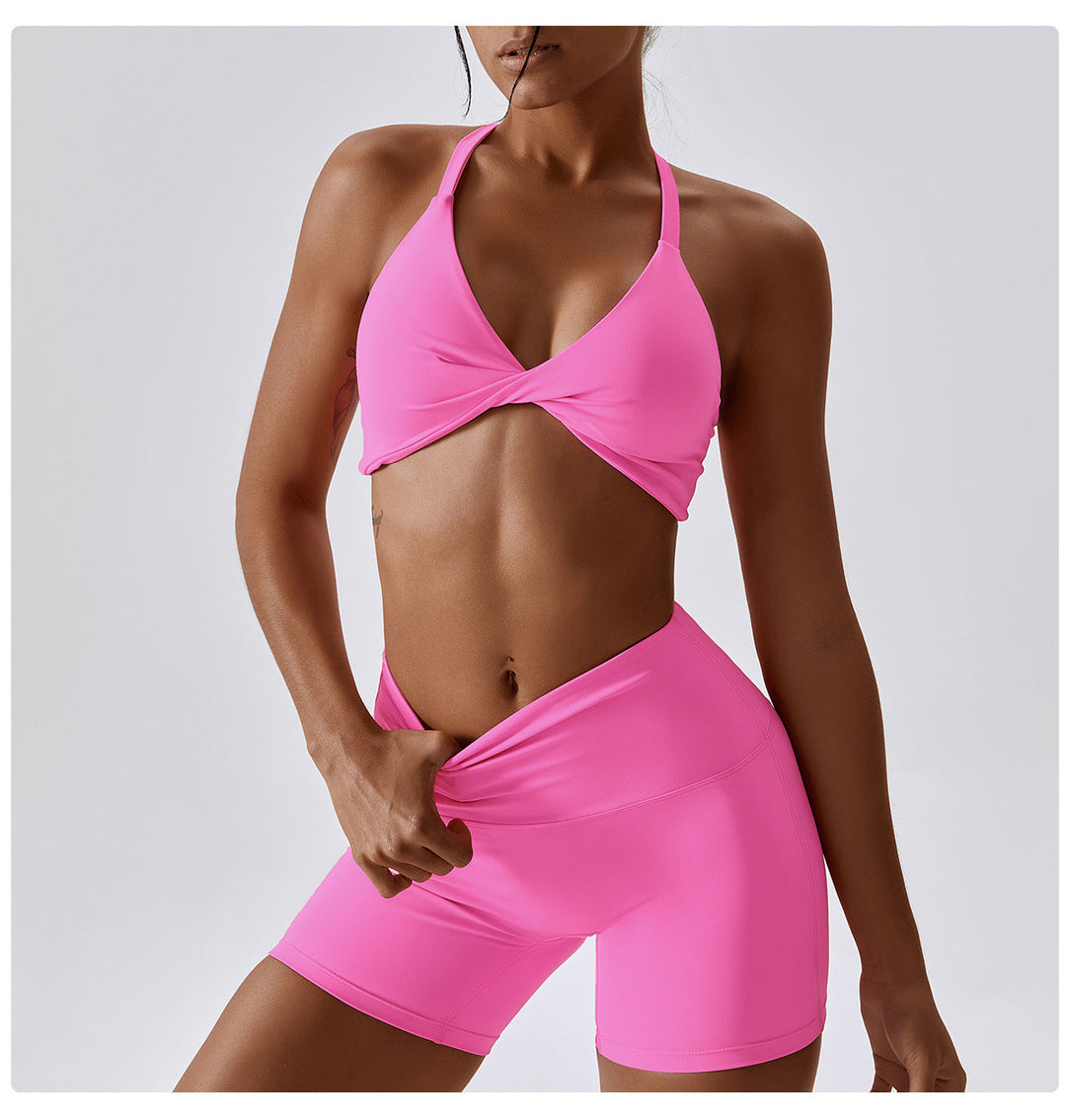 Stilla | Farve Nude Feel Yoga Shorts Høj Talje Tætte Sports Leggings Til Hofte Løftende Løb Workout