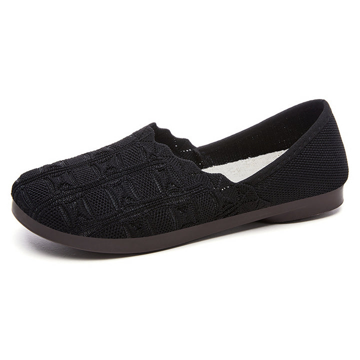 Femme Slip-On Komfort Vandresko med fleksibelt strik-overmateriale Stilla