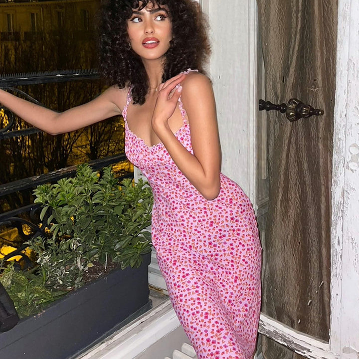 Dame Blomstrende Midi Underkjole Stilla