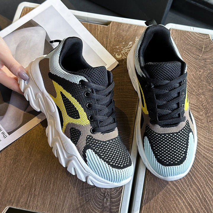 Herrer åndbare letvægts sport sneakers med unikt mesh-design Stilla