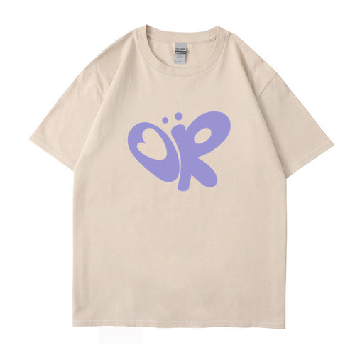 Dame casual T-shirt med unikt grafisk print Skovae