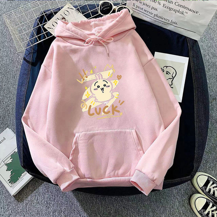 Kvinder hoodie med sjov kanin design Skovae