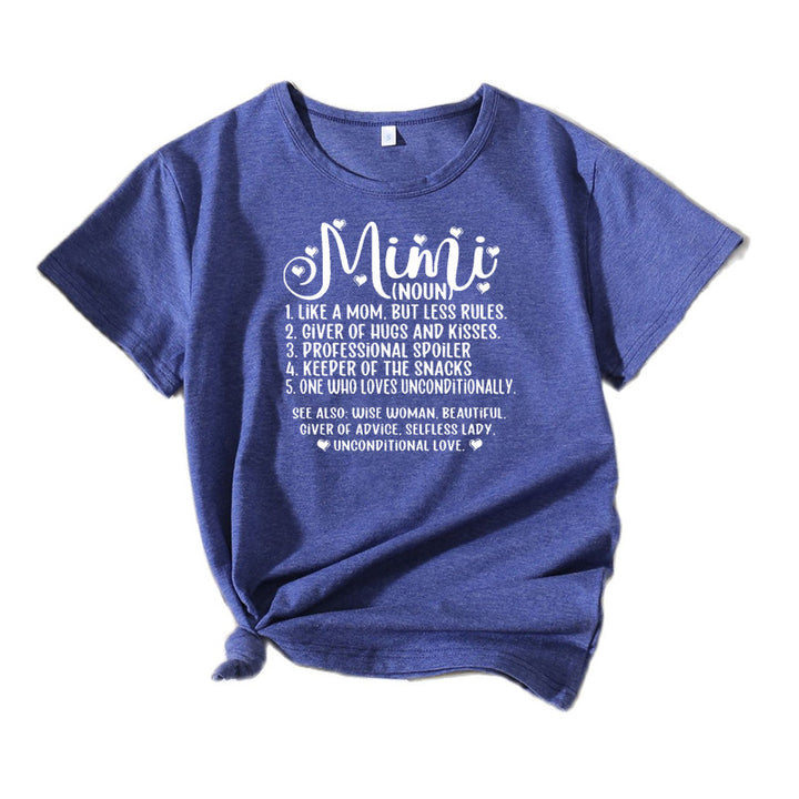 Dame Casual Definition Grafik T-shirt Stilla