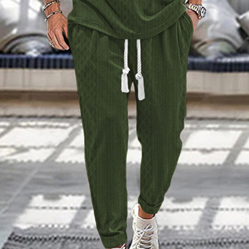 Herrer casual joggingbukser med elastisk talje og sidelommer Stilla