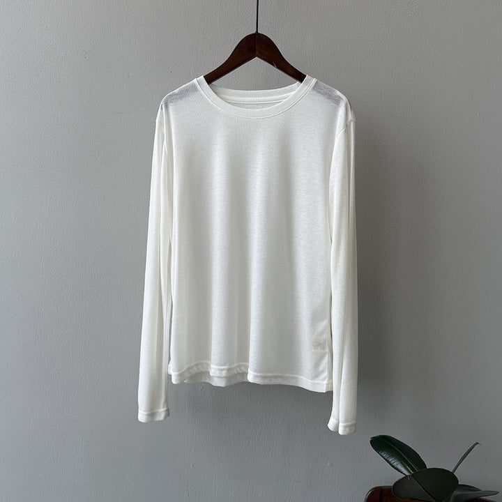 Dame elegant longsleeve-shirt lavet af åndbart materiale Stilla