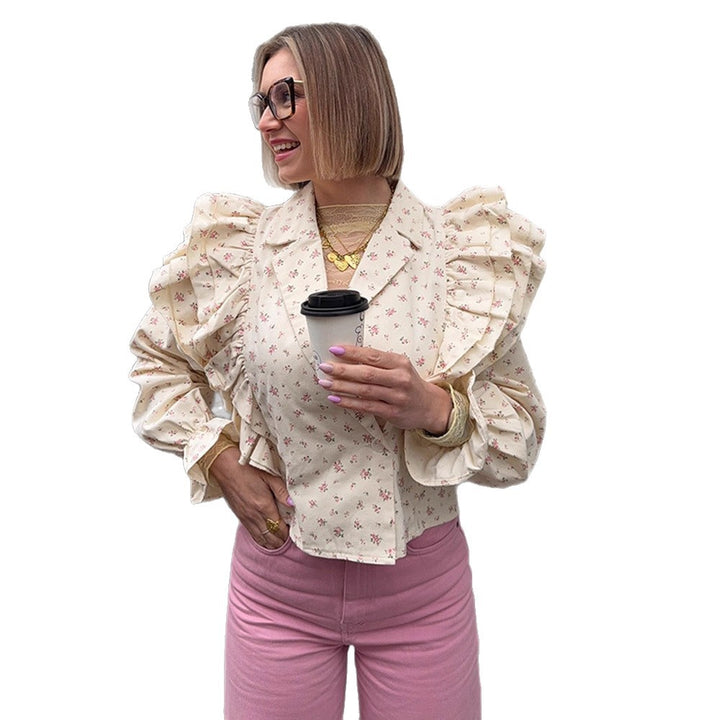 Dame Blazer med Rüschen Stilla