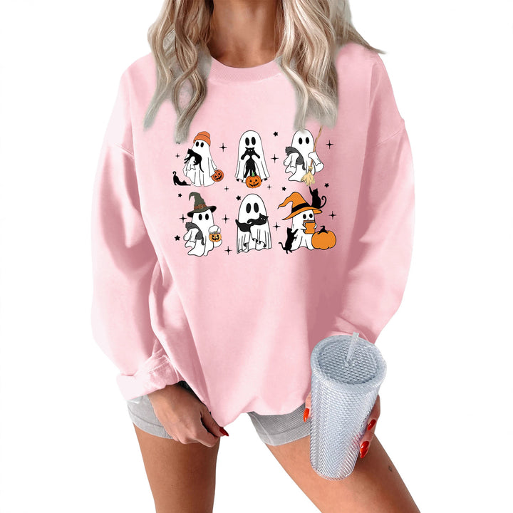 Kvinders sweatshirt med kreativt horror motiv Stilla