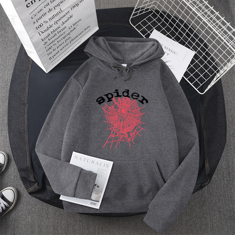 Kvinders hoodie med kreativ edderkoppemotiv Skovae