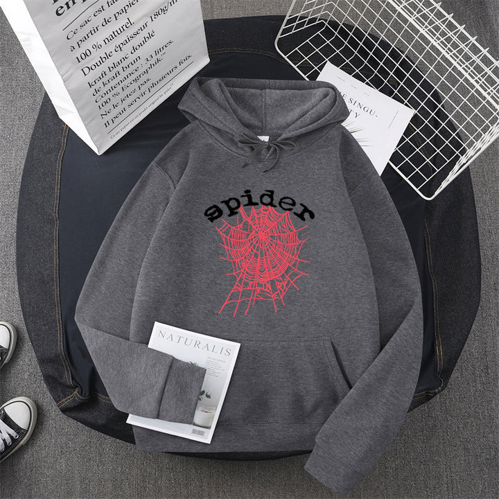 Kvinders hoodie med kreativ edderkoppemotiv Skovae