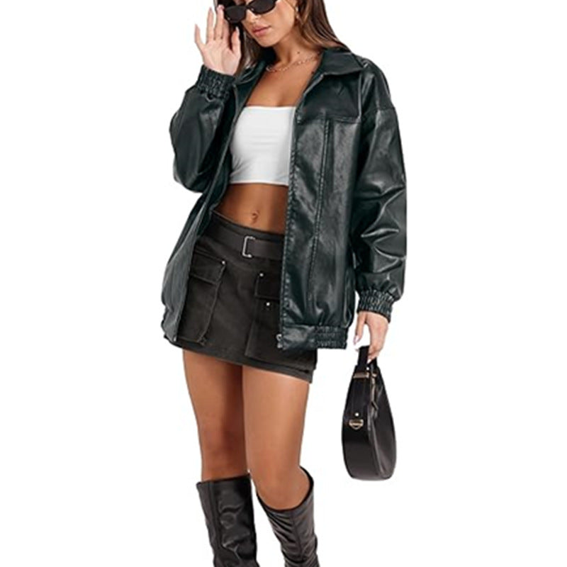 Dame casual overgangsjakke med elastiske manchetter og moderne snit Stilla