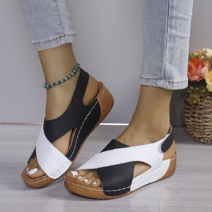 Dame Komfortable Sandaler med Kryds-Design og anatomisk Såle Stilla