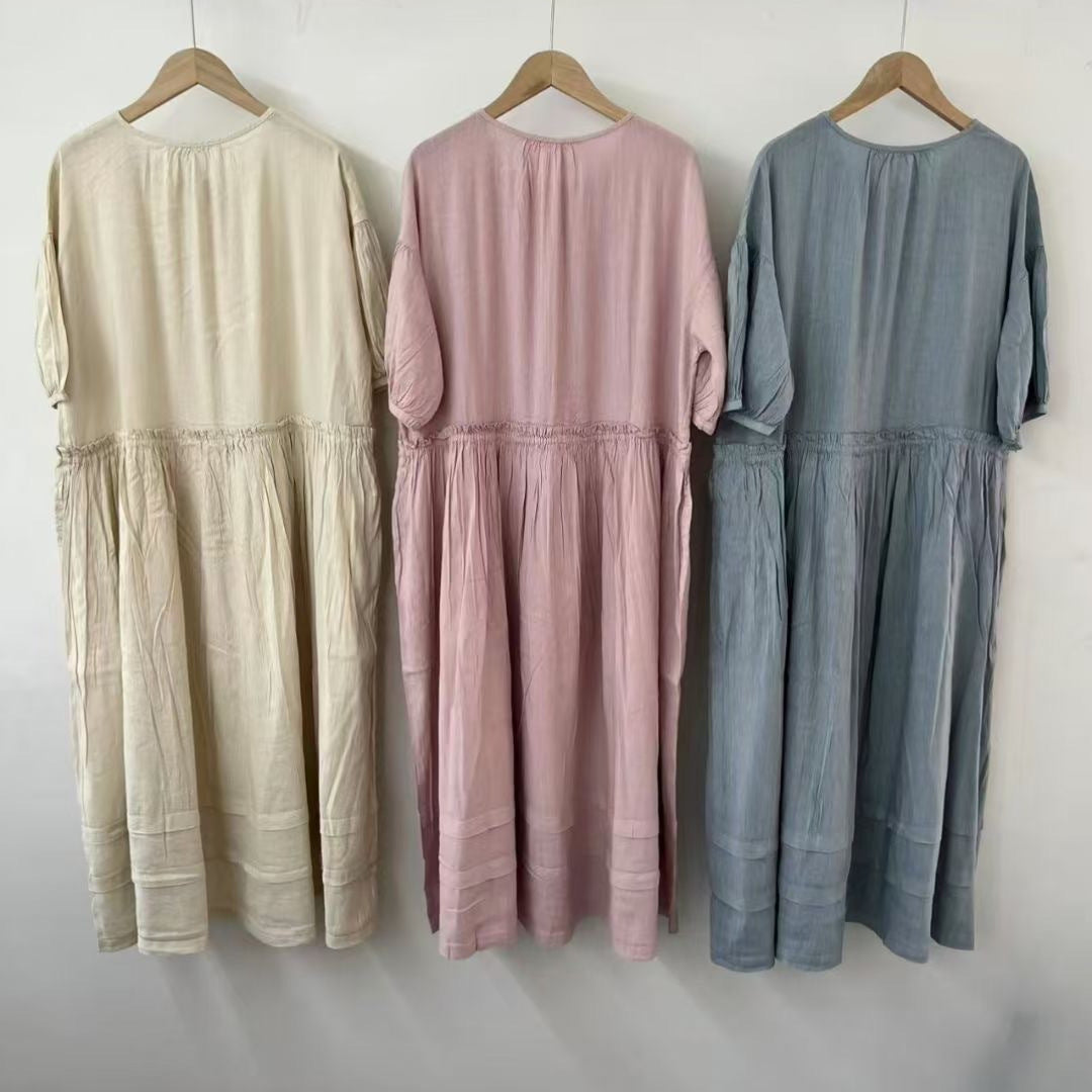 Femme Casual Knap-op Kjole Stilla