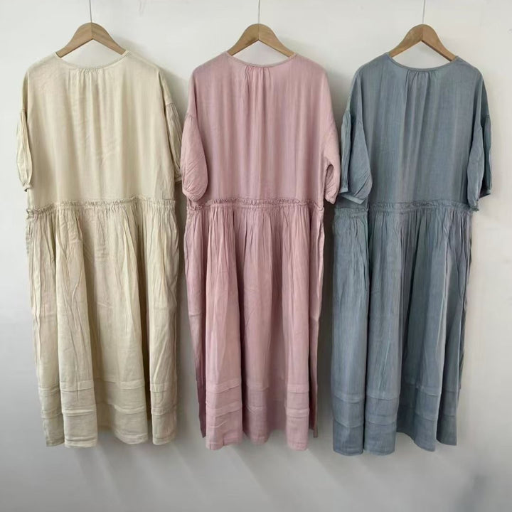 Femme Casual Knap-op Kjole Stilla