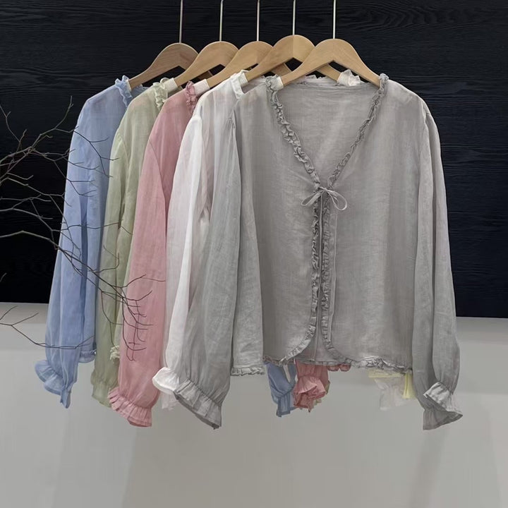 Femme Rynket let Bluse Stilla