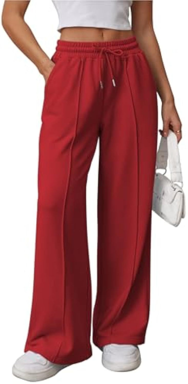 Dame Komfortabel Bred Sweatpants med elastisk talje og praktiske lommer Skovae