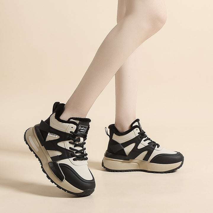 Dame Sporty High-Top Sneakers med varmt foer og skridsikker sål Stilla
