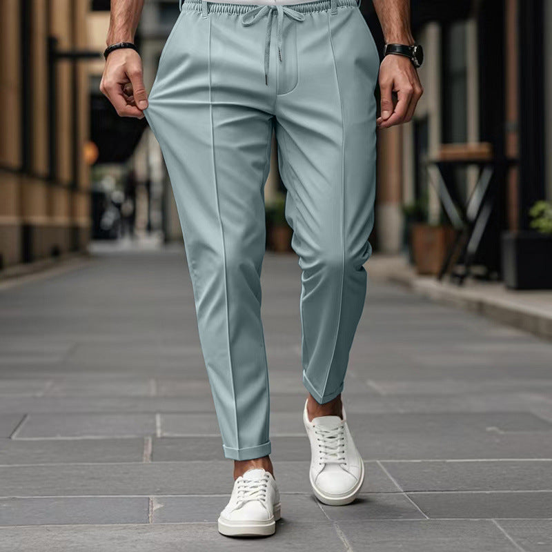 Herrer elegant sportbukser med elastisk talje og funktionelle lommer Stilla