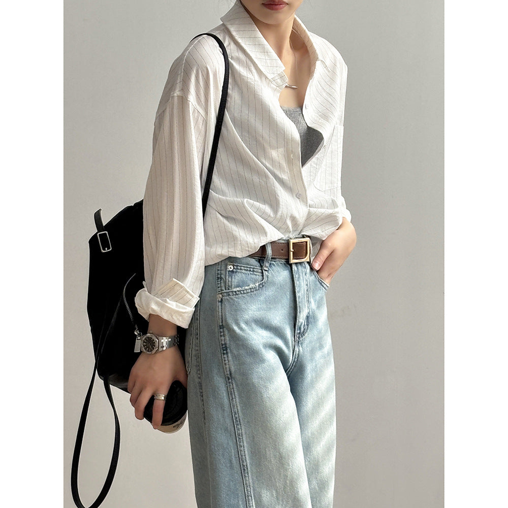 Dame skjorte i afslappet oversize-stil fra Stilla
