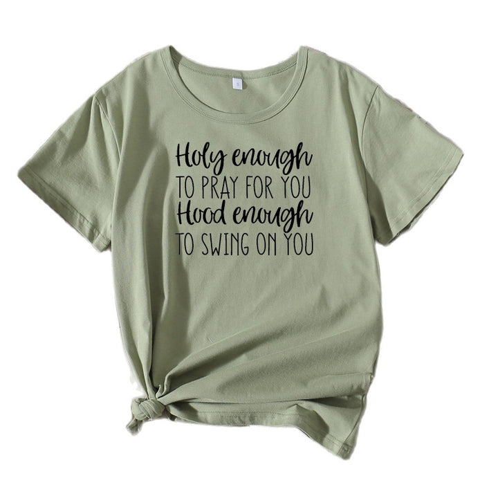 Kvinder Casual Inspirerende Grafik T-shirt Stilla