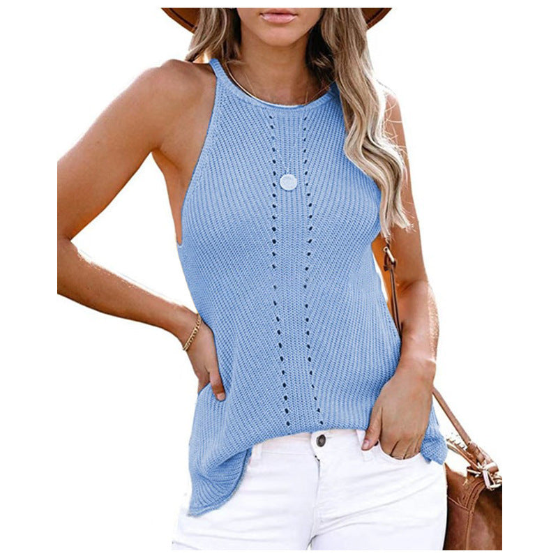Dame Åben ryg Strik tanktop Stilla