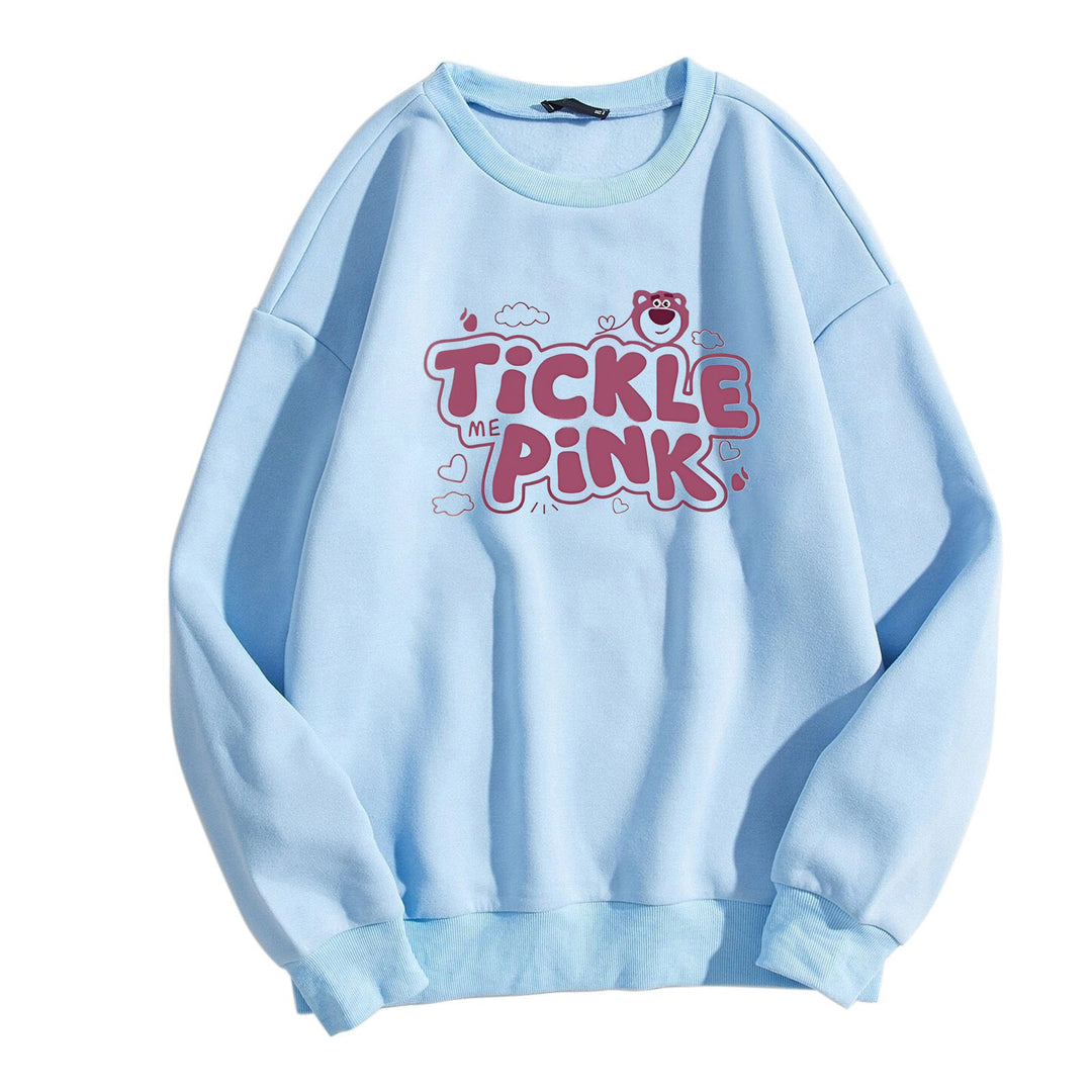 Kvinders sweatshirt i afslappet design med munter print Skovae