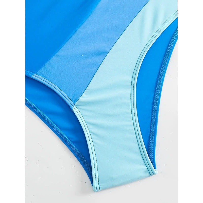Dame Bikini-Sæt med legende sløjfer og moderne farveblokdesign Skovae
