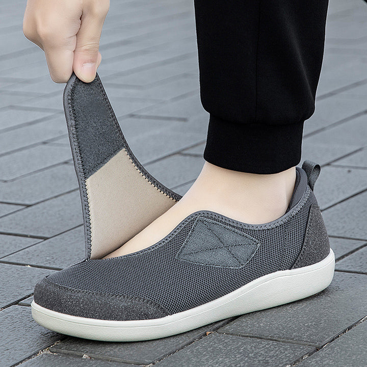 Dame nan en-håndsjustérbar slip-on-halbsko med velcro, åndbar mesh og stødabsorberende EVA-sål Skovae